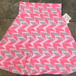✨NEW✨ LuLaRoe Skirt Pink/Green Sz XL